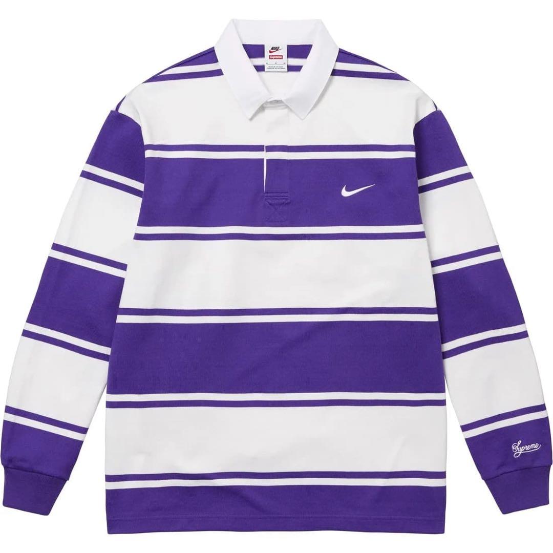 L Supreme Nike Stripe Rugby Purple ラグビー