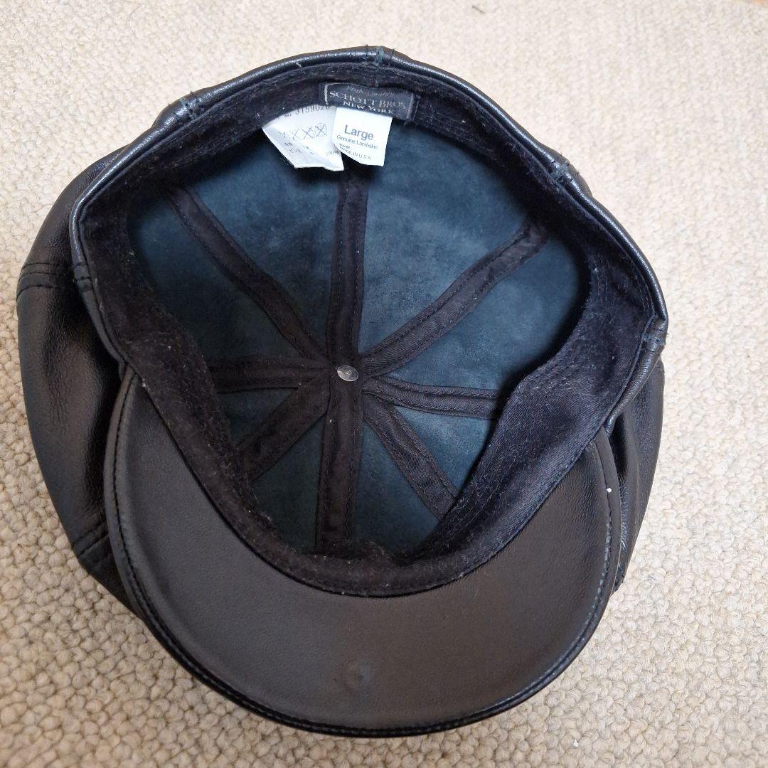 SCHOTT LEATHER キャスケット希少上野商会　羊革　Size L