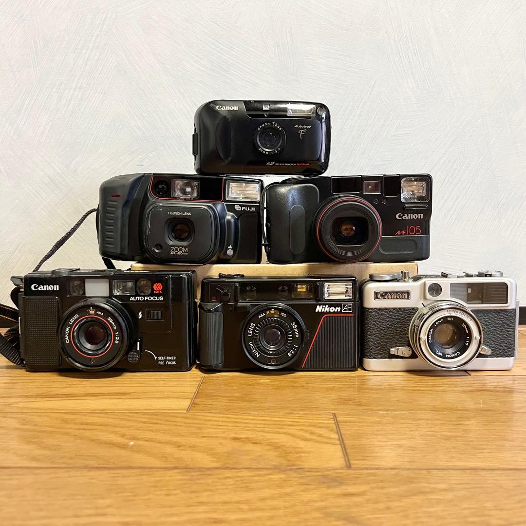 フィルムカメラ6台まとめ売り　Canon Autoboy 【動作未確認】