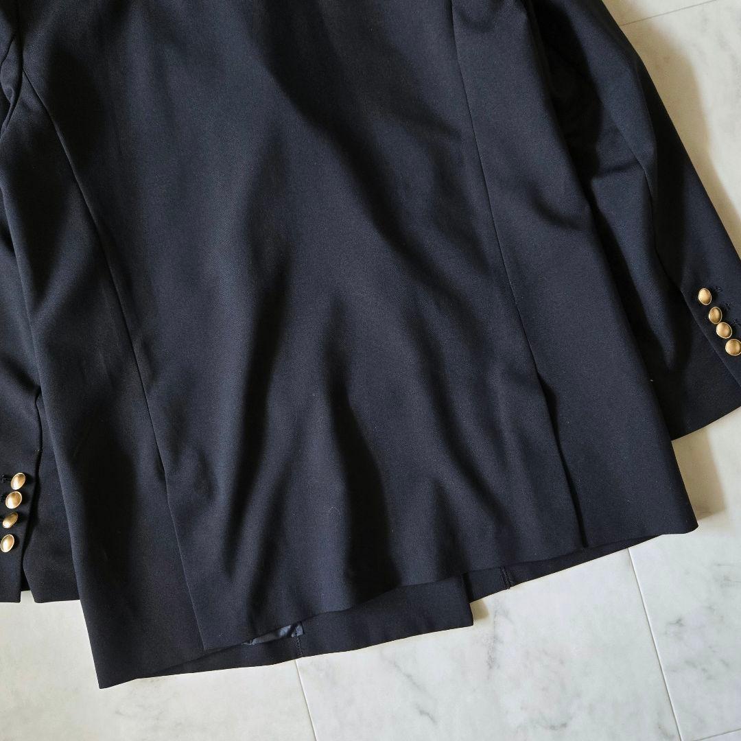 美品✨カデュネ　CADUNE　ライトテーラージャケット　ネイビー　金釦　ダブル