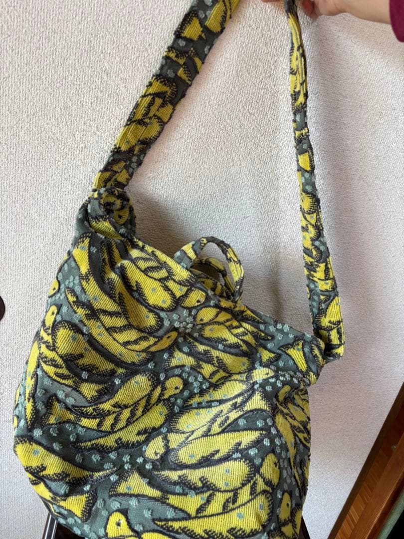 ミナペルホネン　wind bird ショルダーバッグ　Lサイズ　yellow