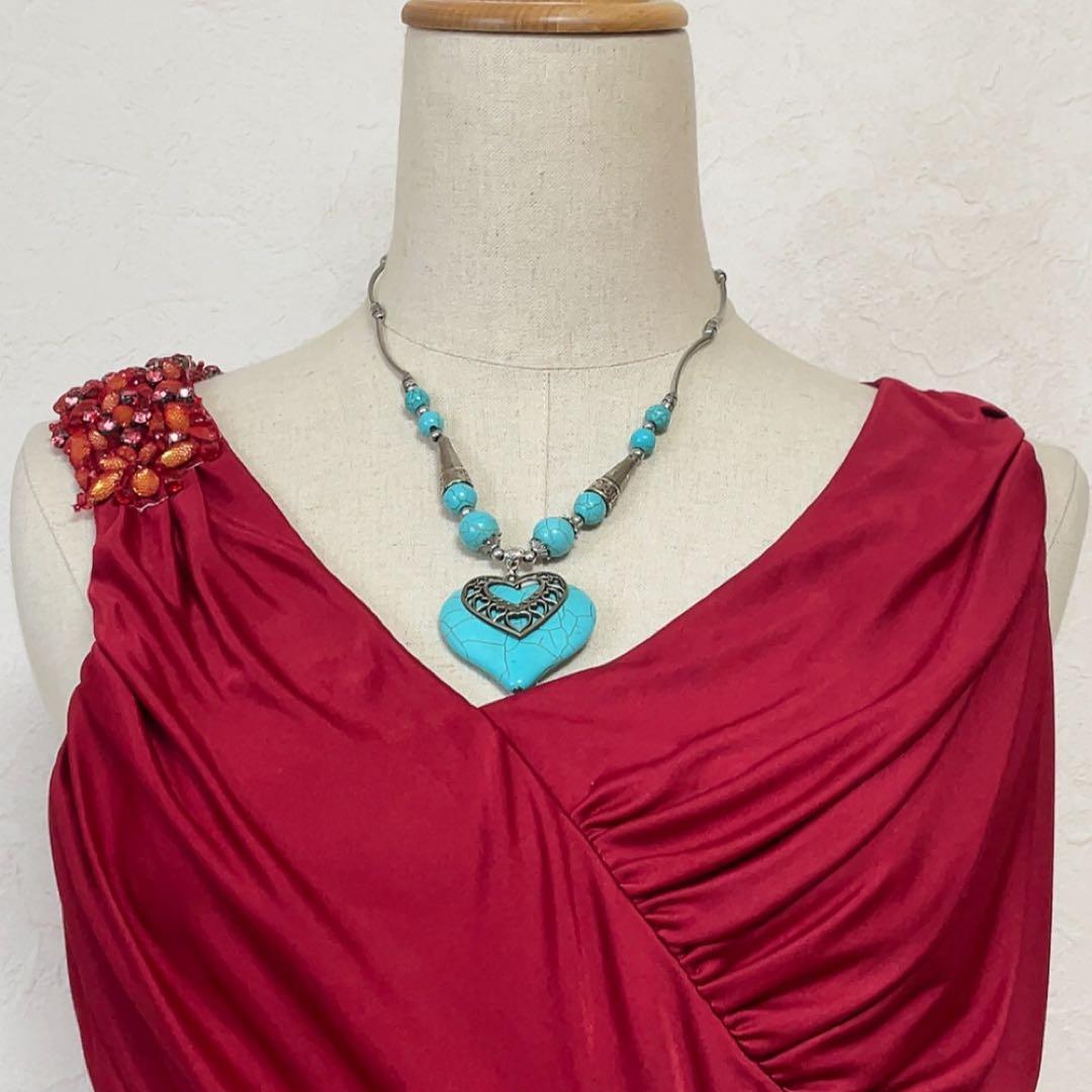 メトリーゼ 美品 ドレープワンピース フォーマルドレス バーガンディ 9号結婚式