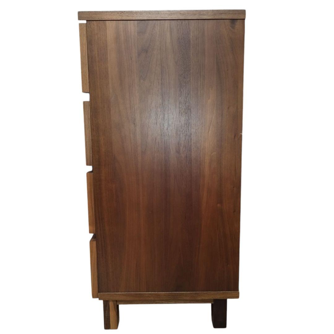 【廃盤希少】無印良品 4段チェスト ウォールナット材 足つき