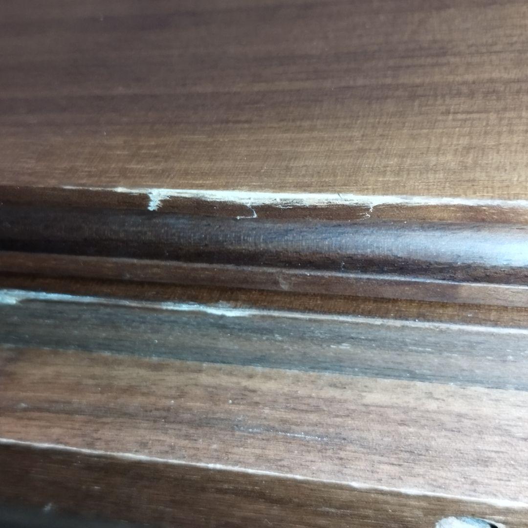 【廃盤希少】無印良品 4段チェスト ウォールナット材 足つき