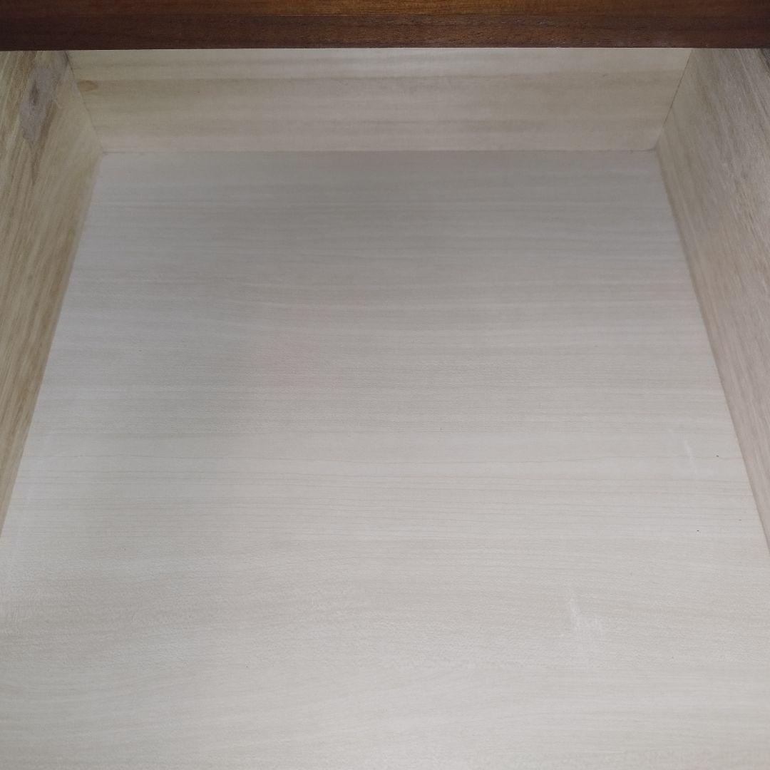 【廃盤希少】無印良品 4段チェスト ウォールナット材 足つき