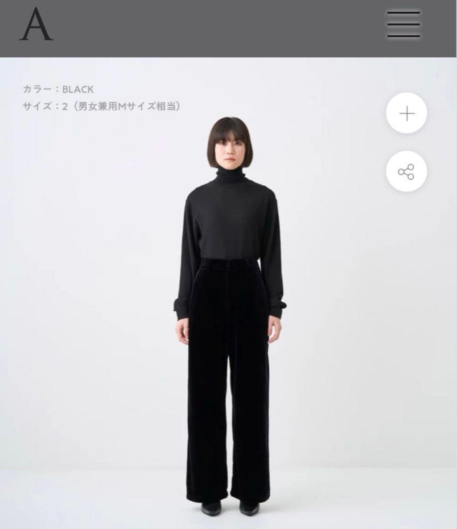 d*s様 【希少】ABYTS VELOUR SEMI WIDE PANTS 佐藤
