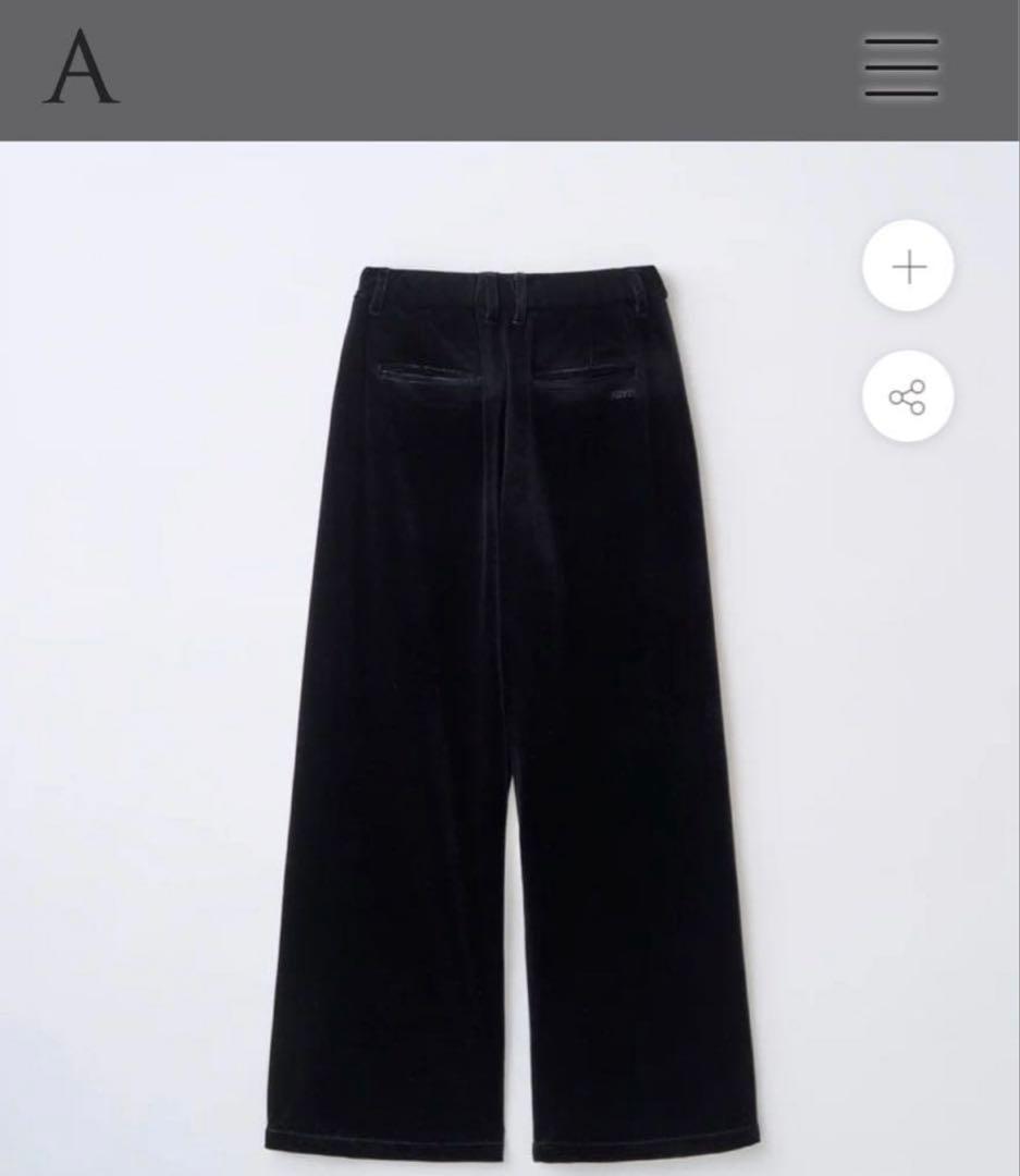 d*s様 【希少】ABYTS VELOUR SEMI WIDE PANTS 佐藤