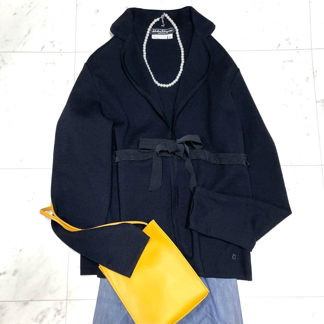 大きいサイズXL✨サルバトーレフェラガモ ニットテーラードジャケット