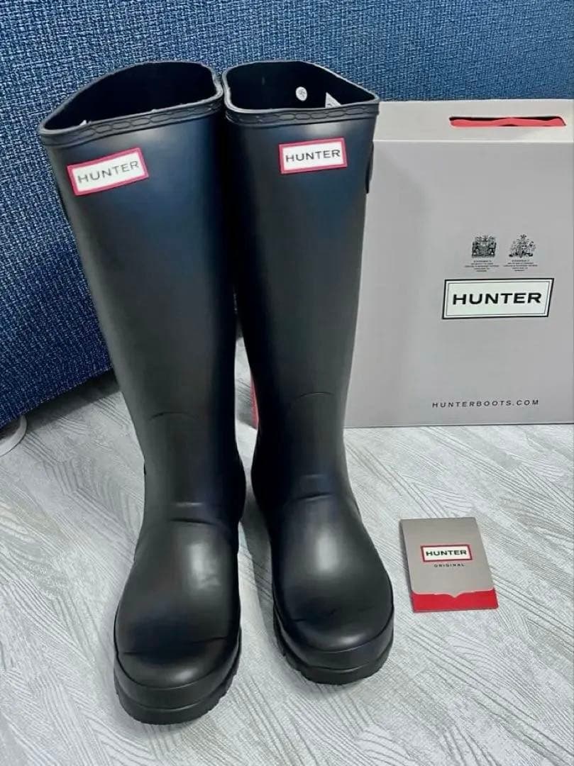 美品【箱あり】HUNTER　ハンター　レインブーツ　長靴