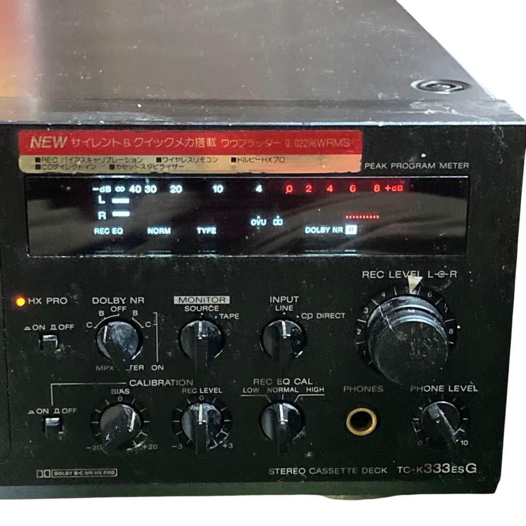 SONY　カセットデッキ　TC-K333ESG　ジャンク品