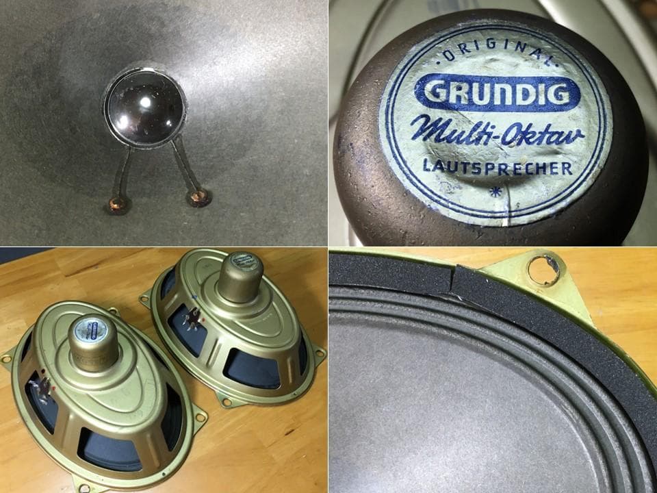 西独Grundig ビンテージ大口径アルニコフルレンジシステム高品位・高能率ペア