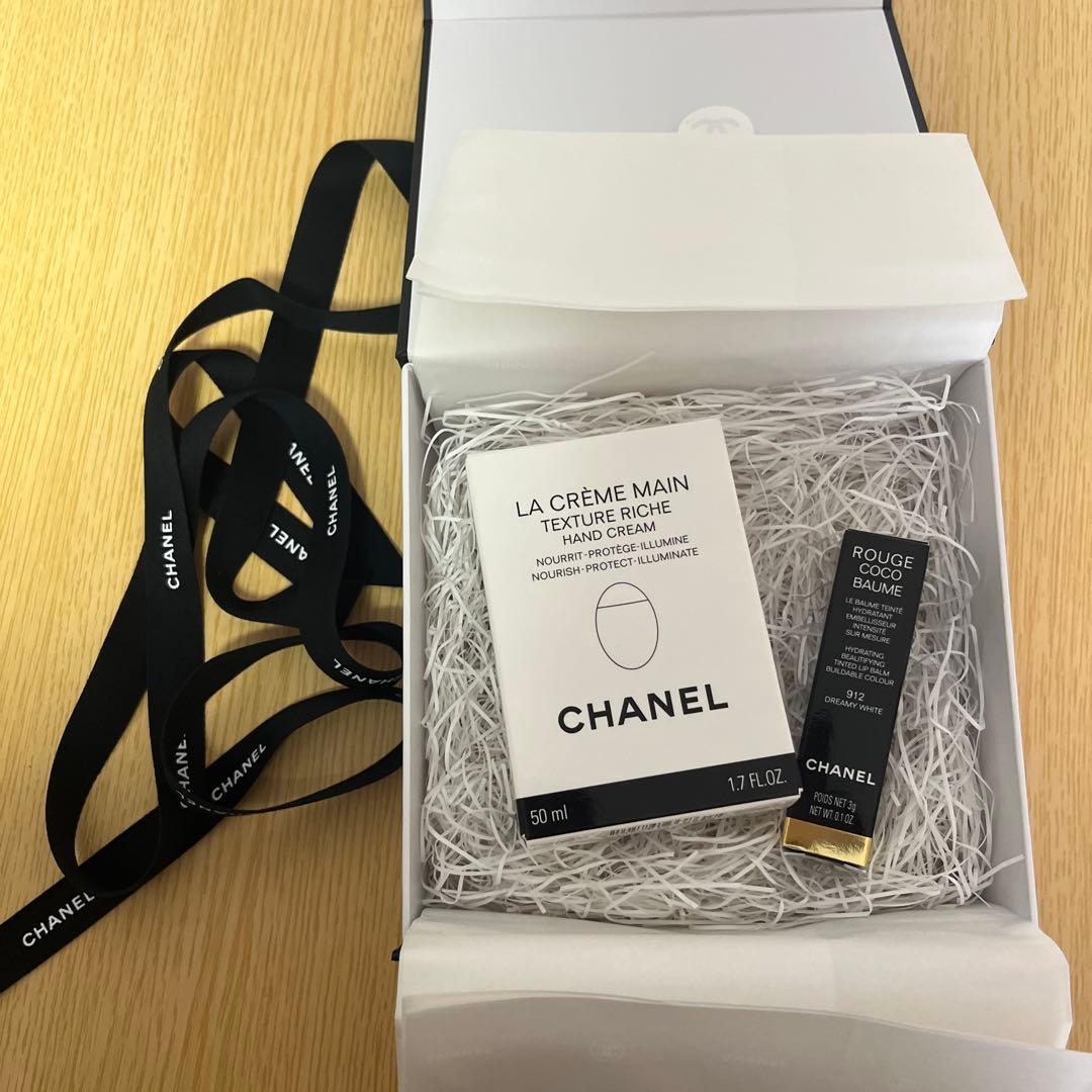 新品未使用　シャネル　ハンドクリーム&リップクリーム　箱付き