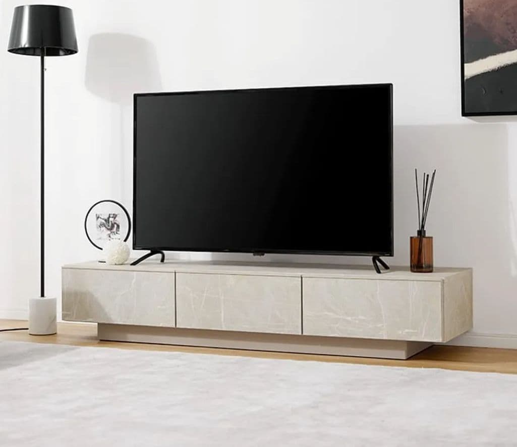 【まろ】LOWYA 日本製 テレビボード 幅160cm 大理石調