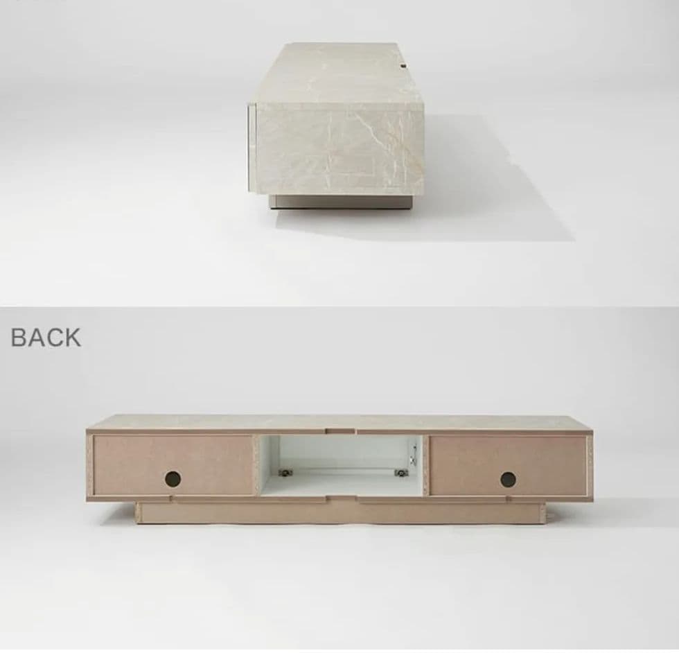 【まろ】LOWYA 日本製 テレビボード 幅160cm 大理石調