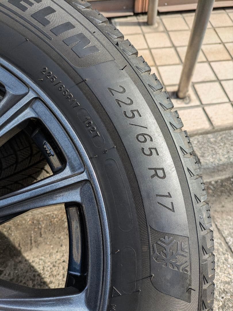 17インチ バリ山ミシュランスタッドレスタイヤ付きホイールセット
