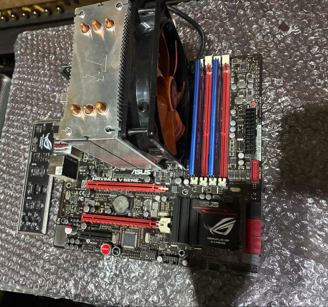 【希少】ASUS MAXIMUS V GENEセット（OS認証/バックパネル付）