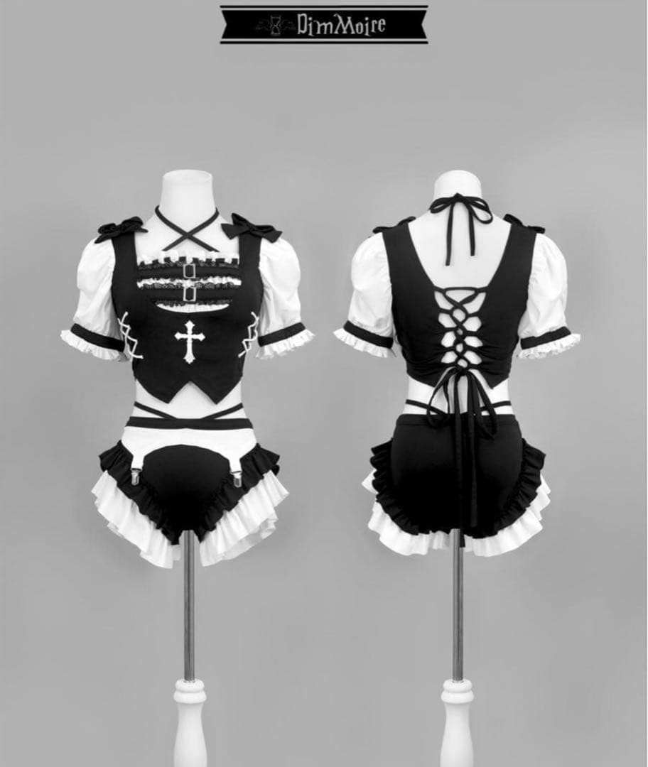 新品未使用 ディムモアール 水着 白黒