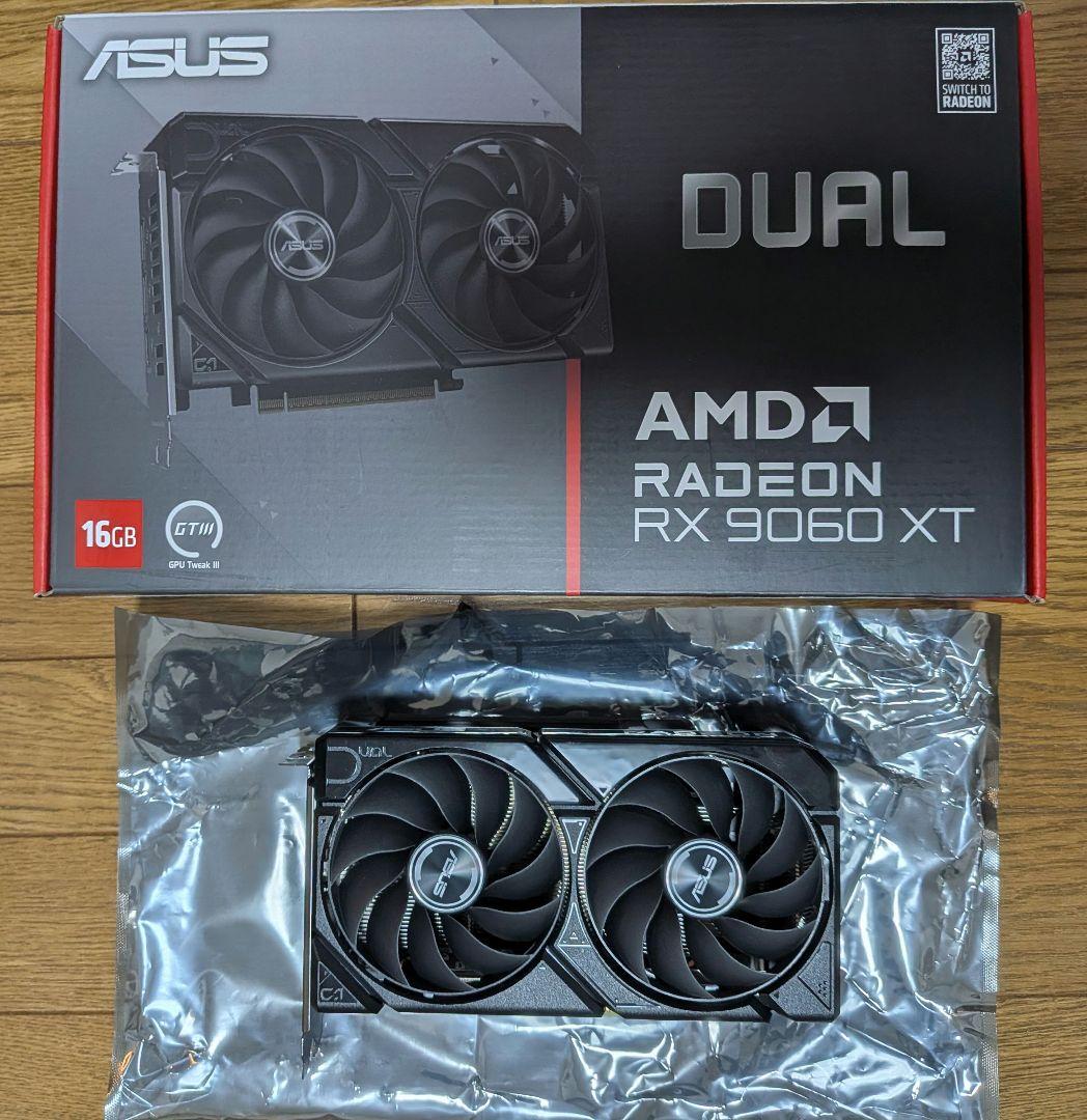 グラフィックボード・グラボ・ビデオカード ASUS Radeon RX 9060 XT 16GB DUAL