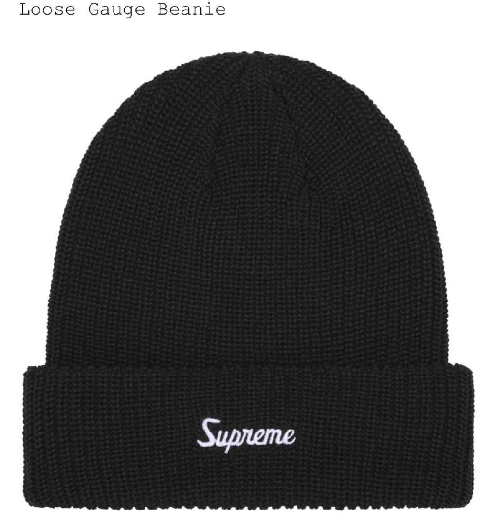 【新品】 Supreme 25FW Loose Gauge Beanie 黒