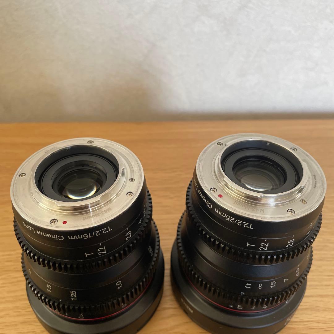 Meike シネマレンズセット 16mm 25mm T2.2 cine メイケ