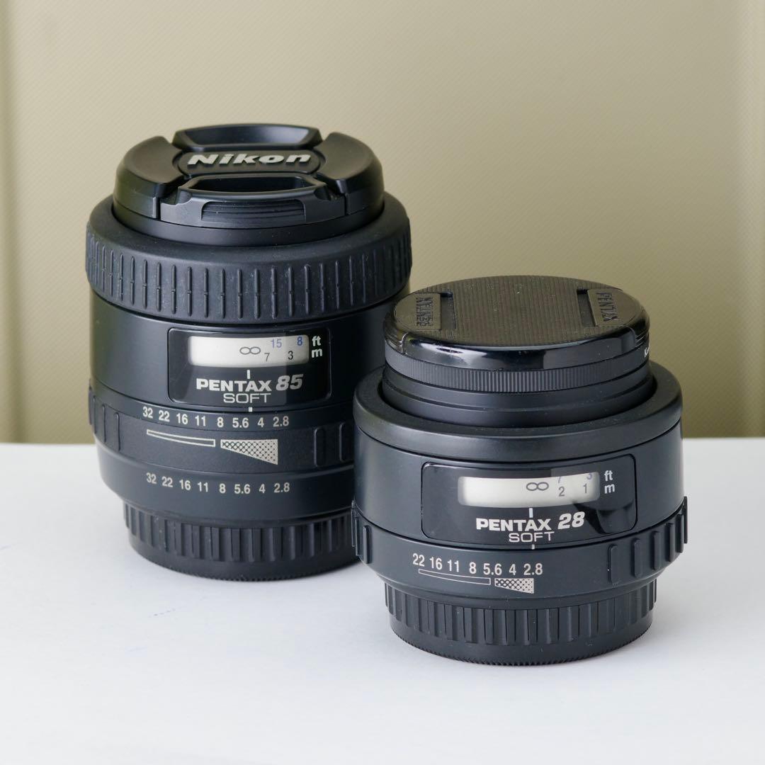 PENTAX 85mm & 28mm ソフトフォーカスレンズ　2本セット