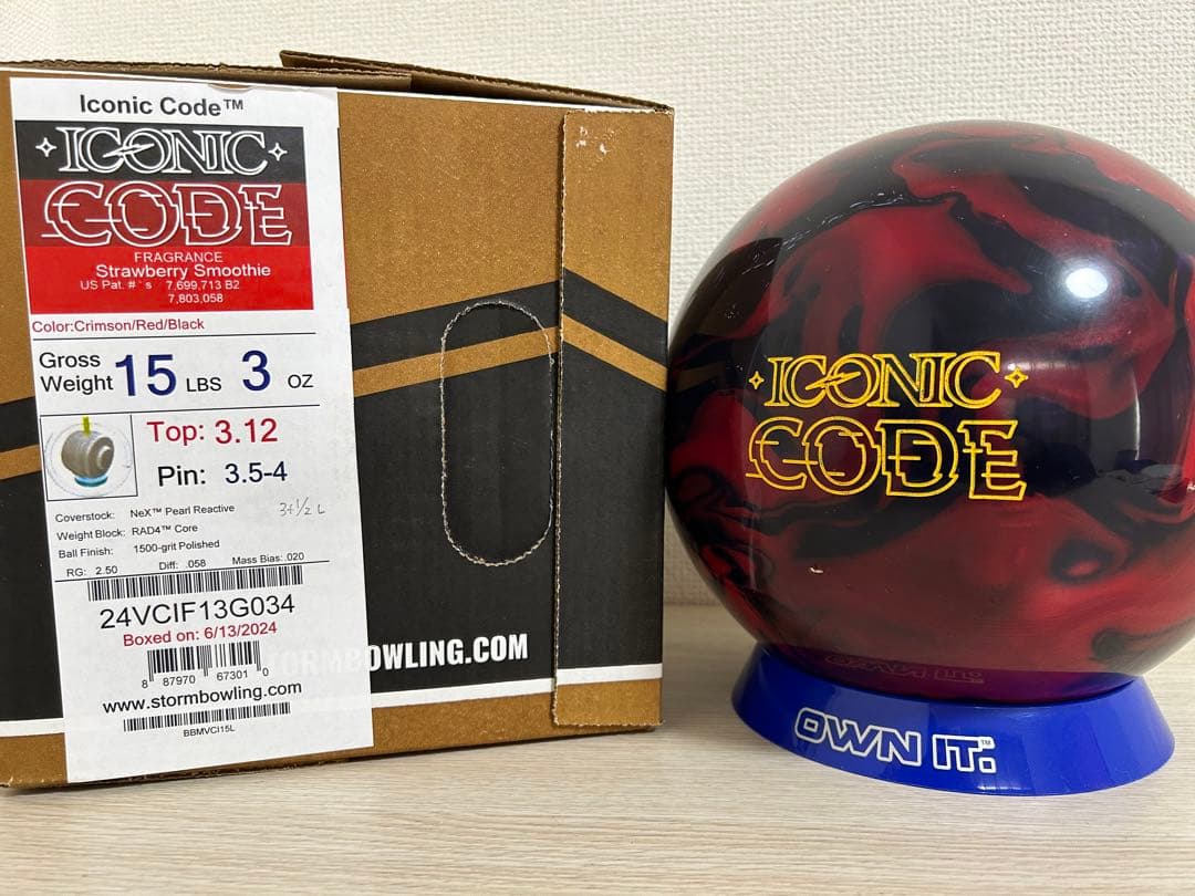 ボウリング　アイコニックコード(15ポンド新品)