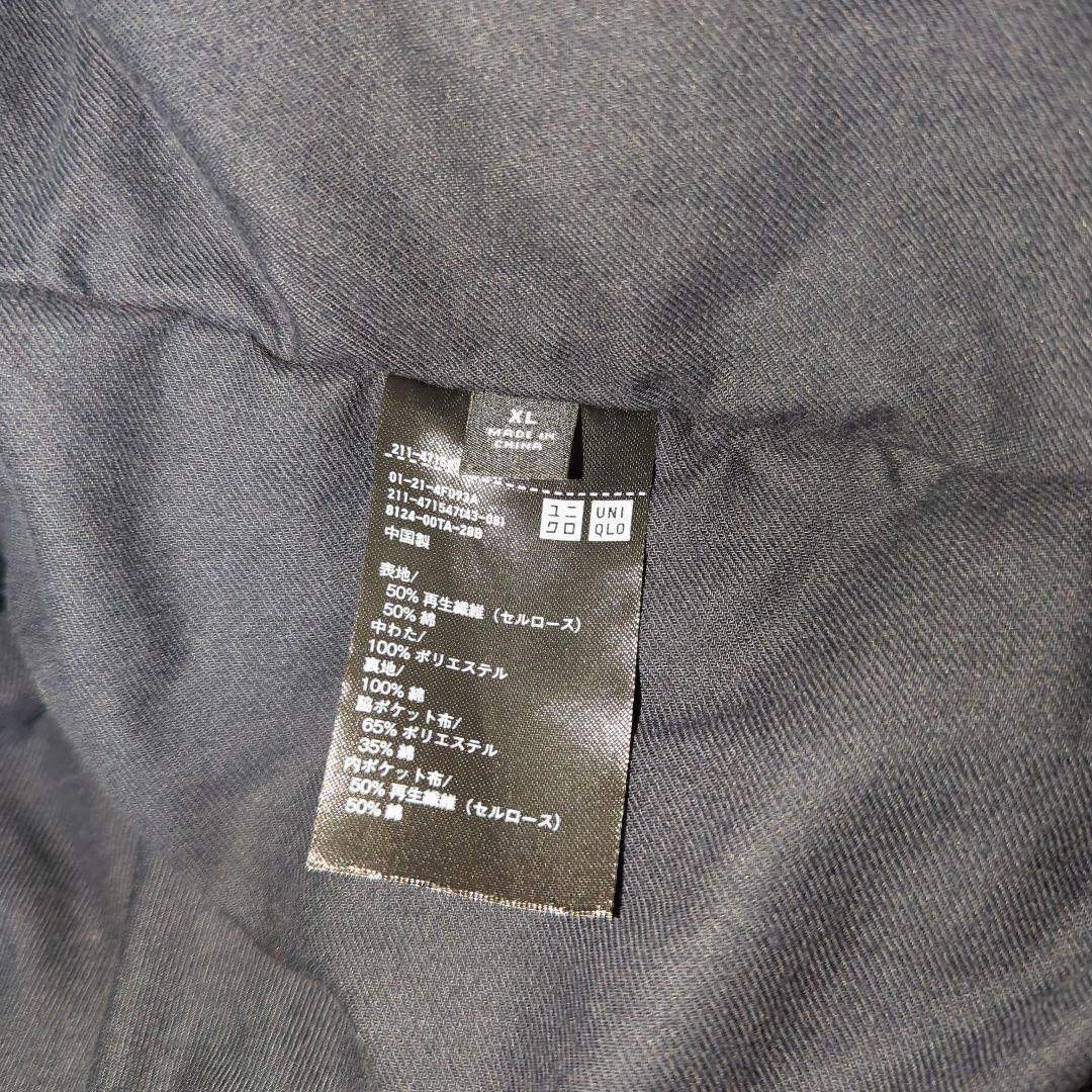 ユニクロU パフテックノンキルトベスト ダウンベスト XL ブラック