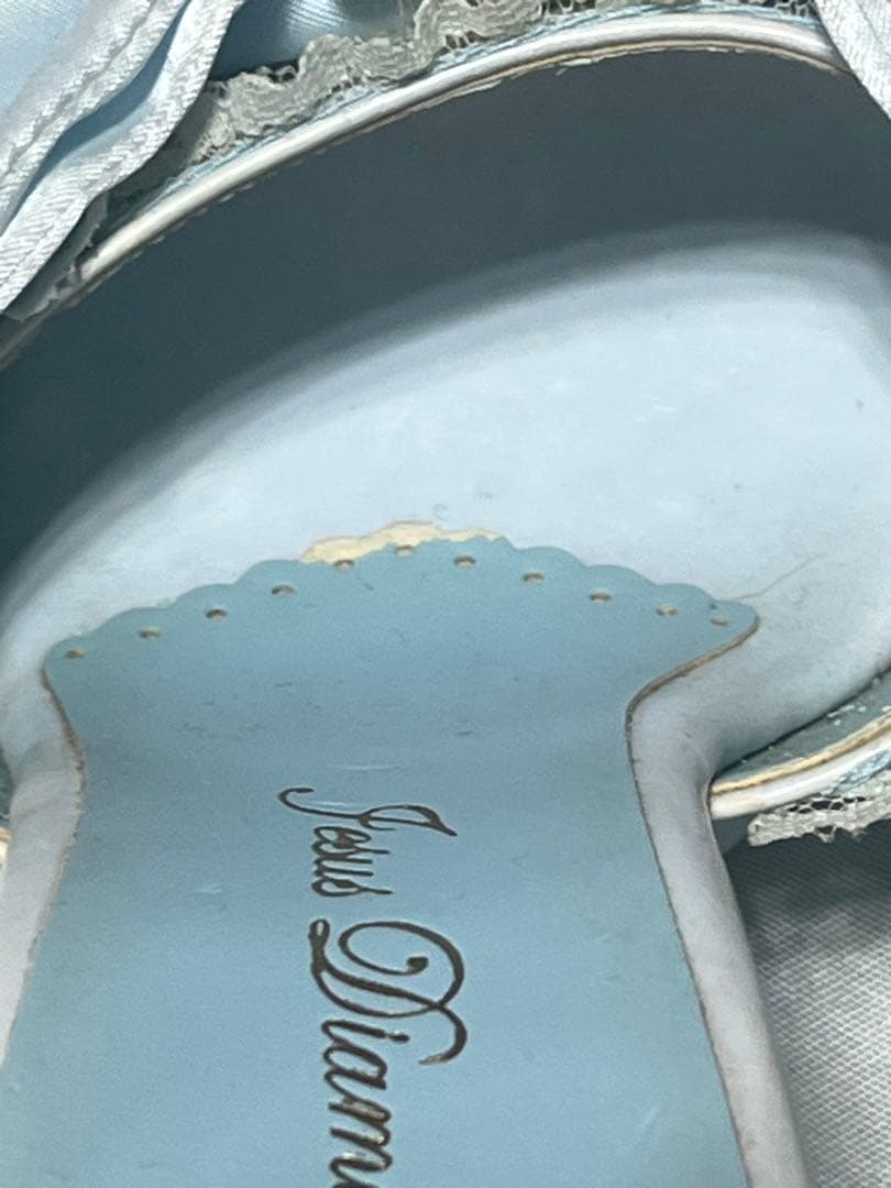 ジーザスディアマンテ 水色リボンミュール【中古品】