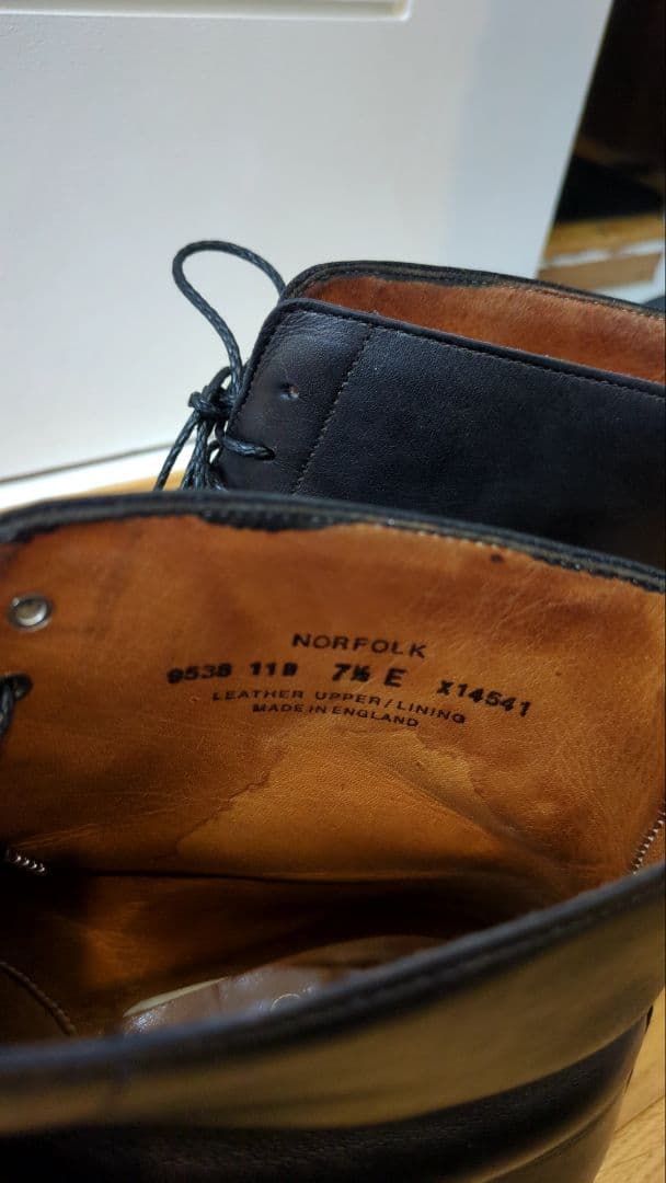 【美品】Crockett&Jones 7.5E ブーツ