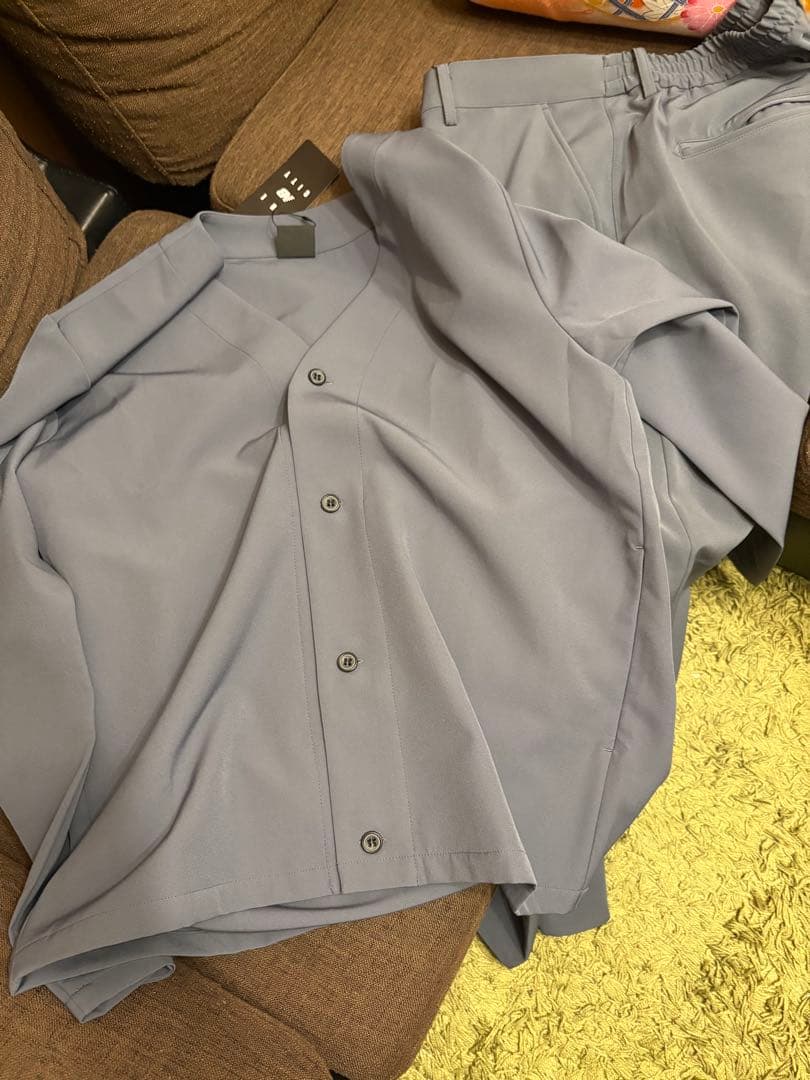 未使用 New Balance THE CITY セットアップ グレー L