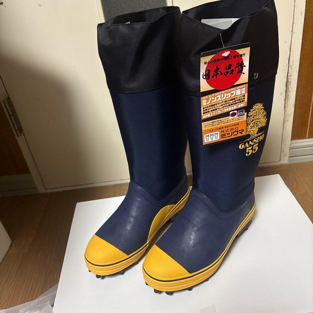 ミツウマ岩礁　スパイク長靴　25.5㎝