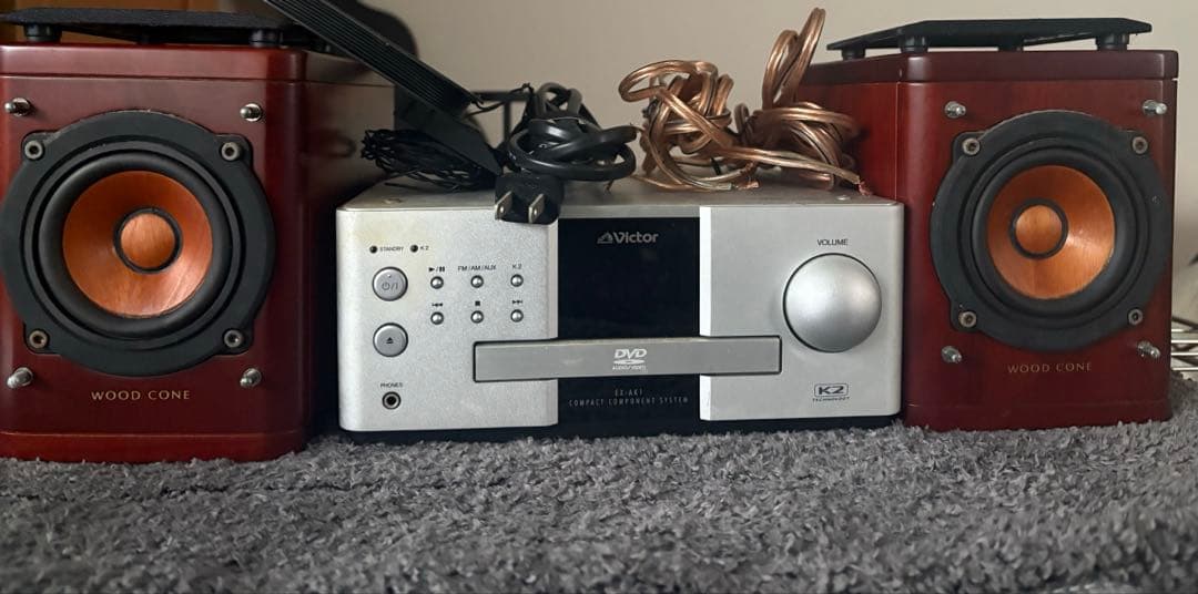 Victor EX-AK1 + MOGAMI2534 TSフォンRCAピンx2