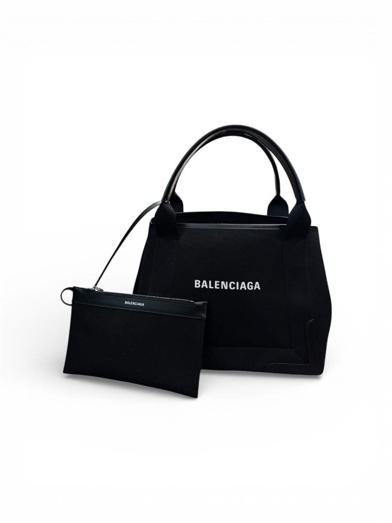 BALENCIAGA Navy スモールカバス 黒 (ネイビーカバス スモール)