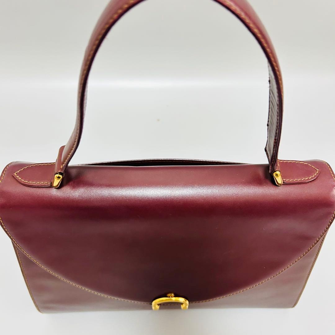 Cartierカルティエ ハンドバッグ マストライン C金具 ゴールド金具