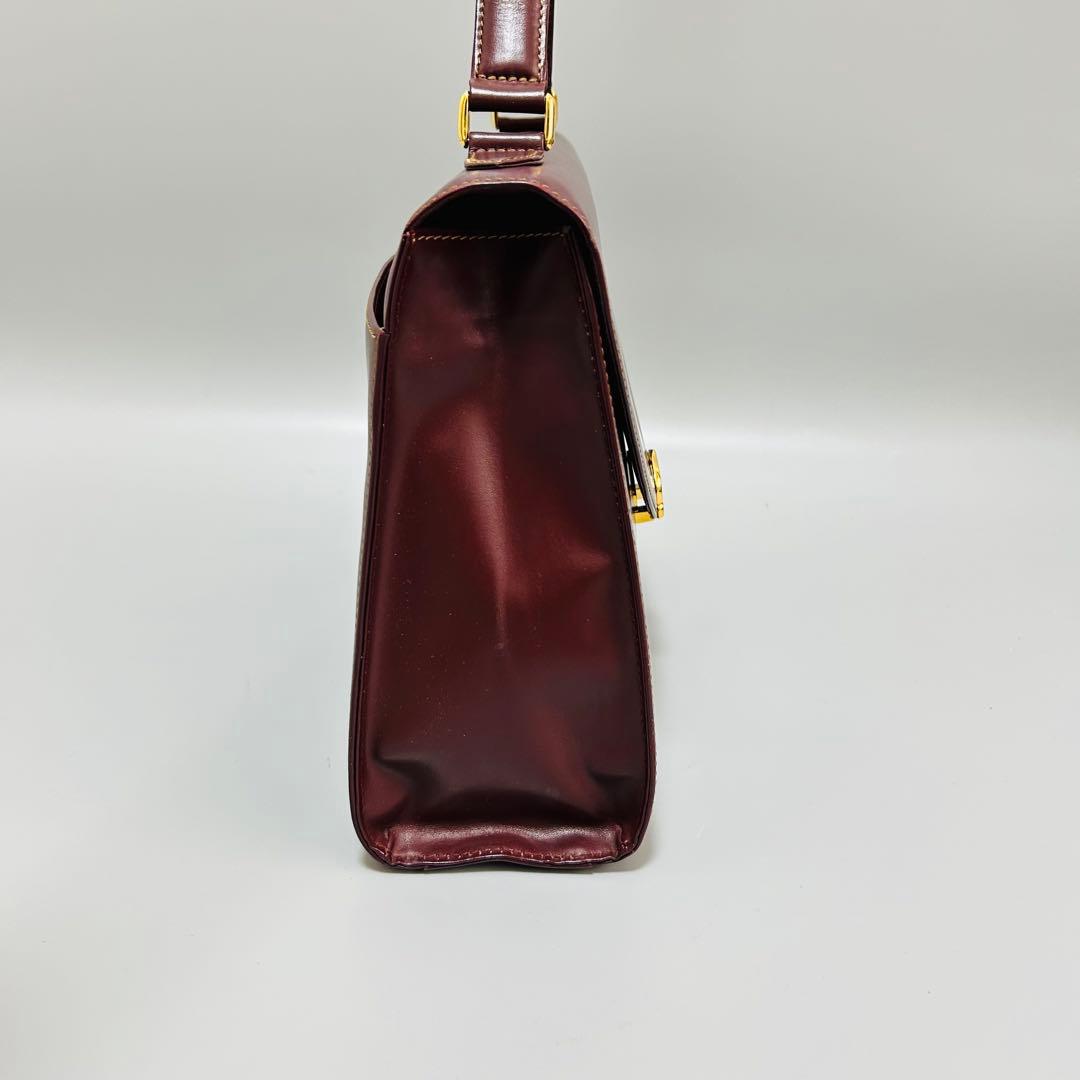 Cartierカルティエ ハンドバッグ マストライン C金具 ゴールド金具