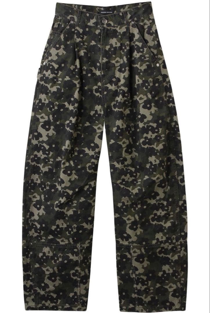 MAISON SPECIAL フラワーカモフラージュカーブパンツ
