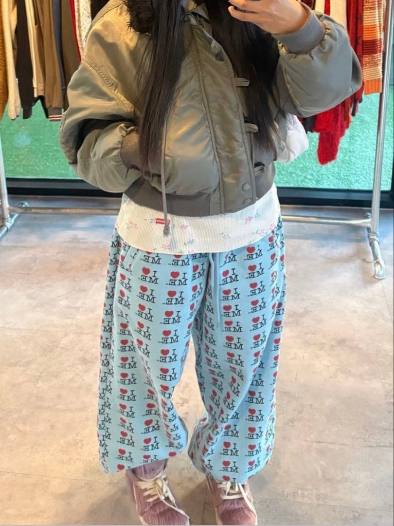 ASHLEY WILLIAMS I ♥︎ ME 水色　カジュアルパンツ