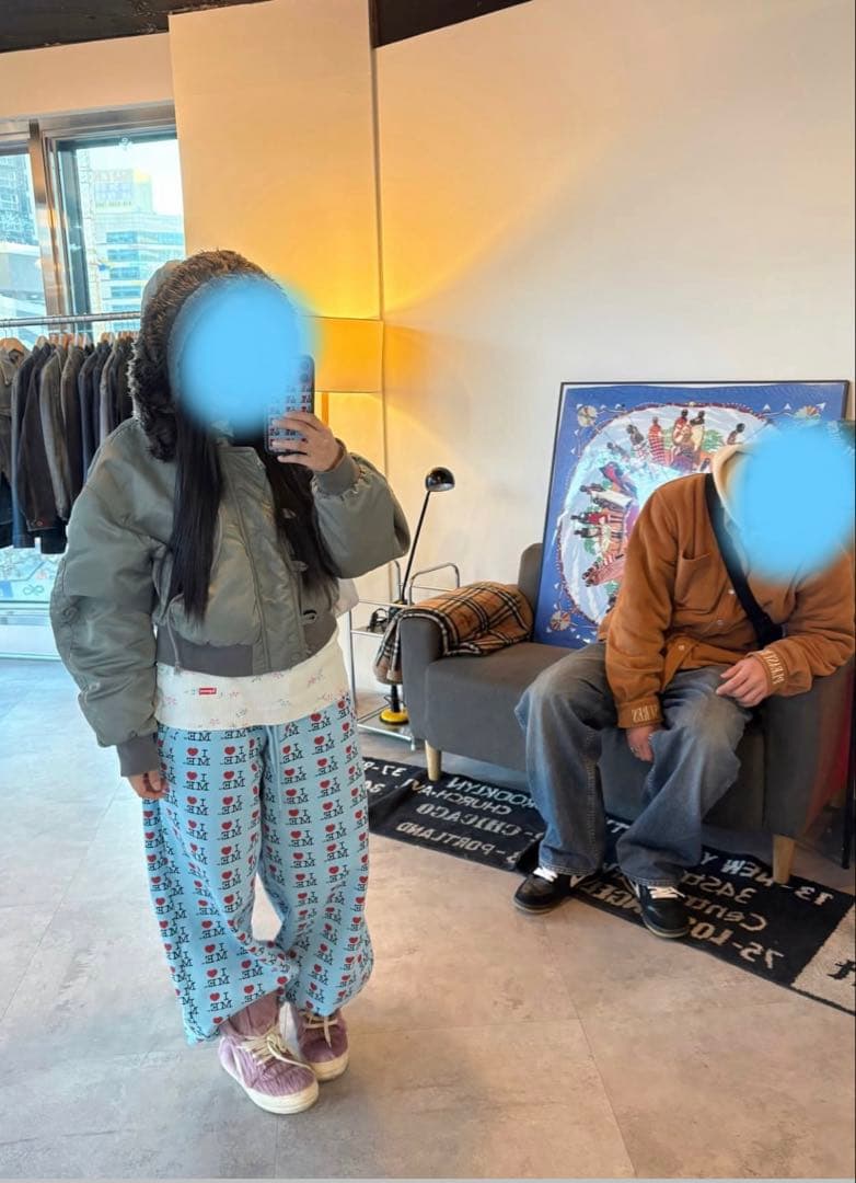 ASHLEY WILLIAMS I ♥︎ ME 水色　カジュアルパンツ