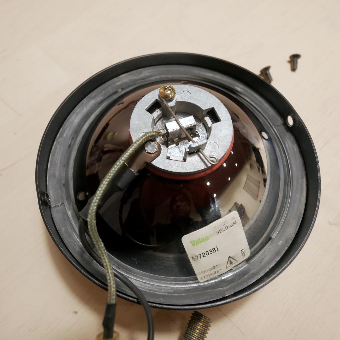 当時物 中古良品 CIBIE ハロゲンライト H3 12V 薄型 ブラック