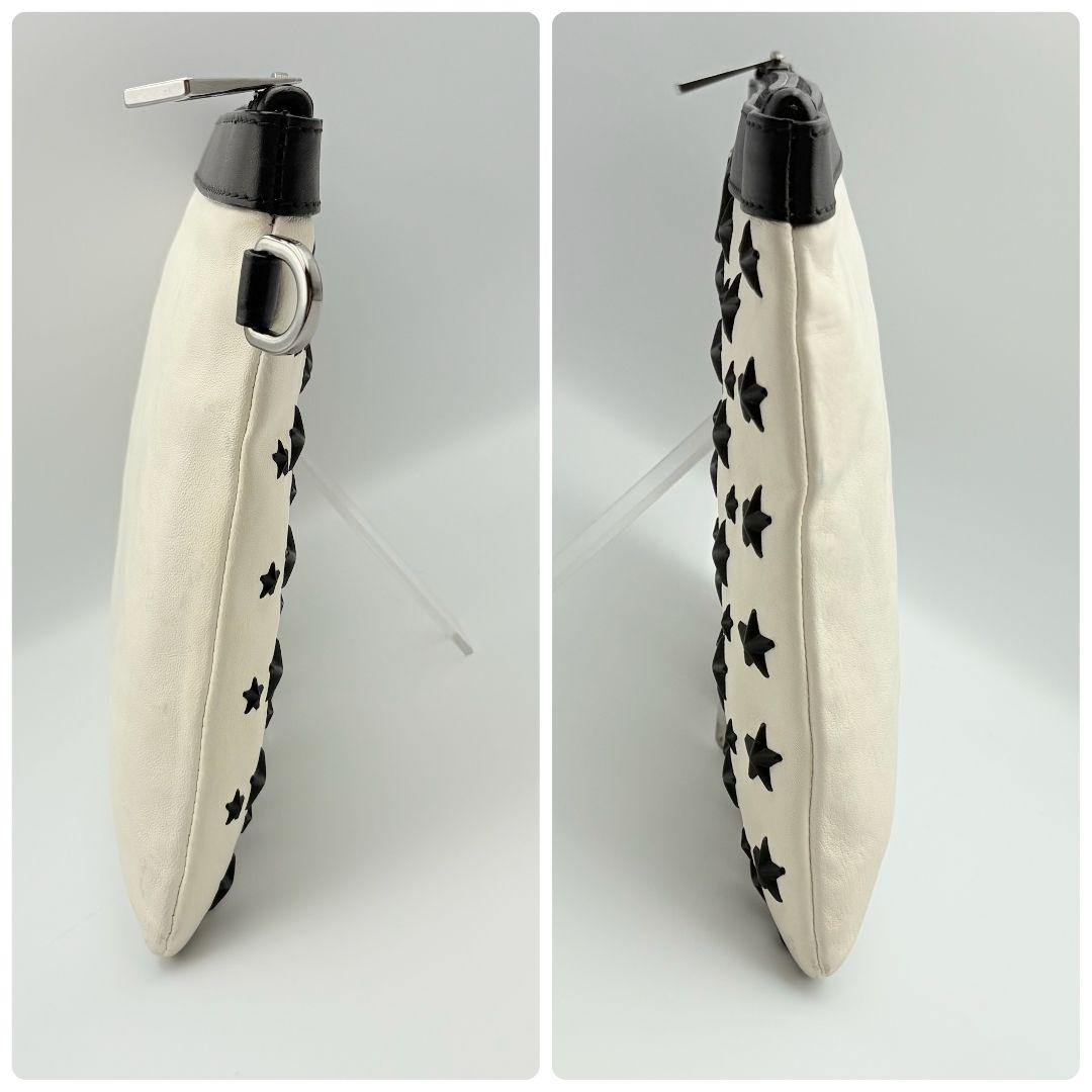 ジミーチュウ スタースタッズ レザー クラッチバッグ セカンドバッグ 本革