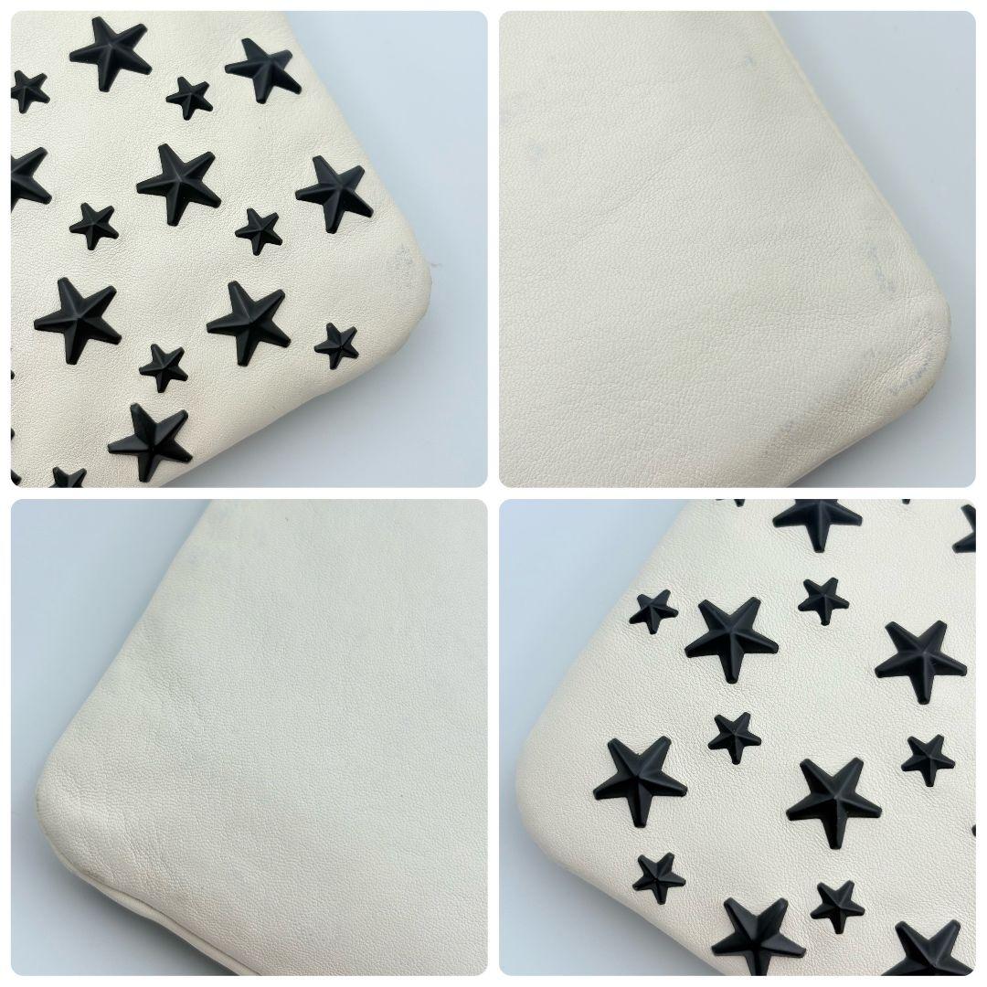 ジミーチュウ スタースタッズ レザー クラッチバッグ セカンドバッグ 本革