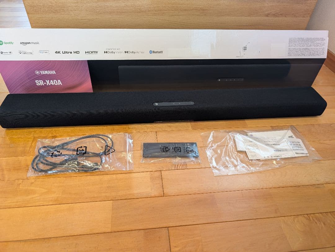 23年製　美品 YAMAHA　SR-x40a サウンドバー