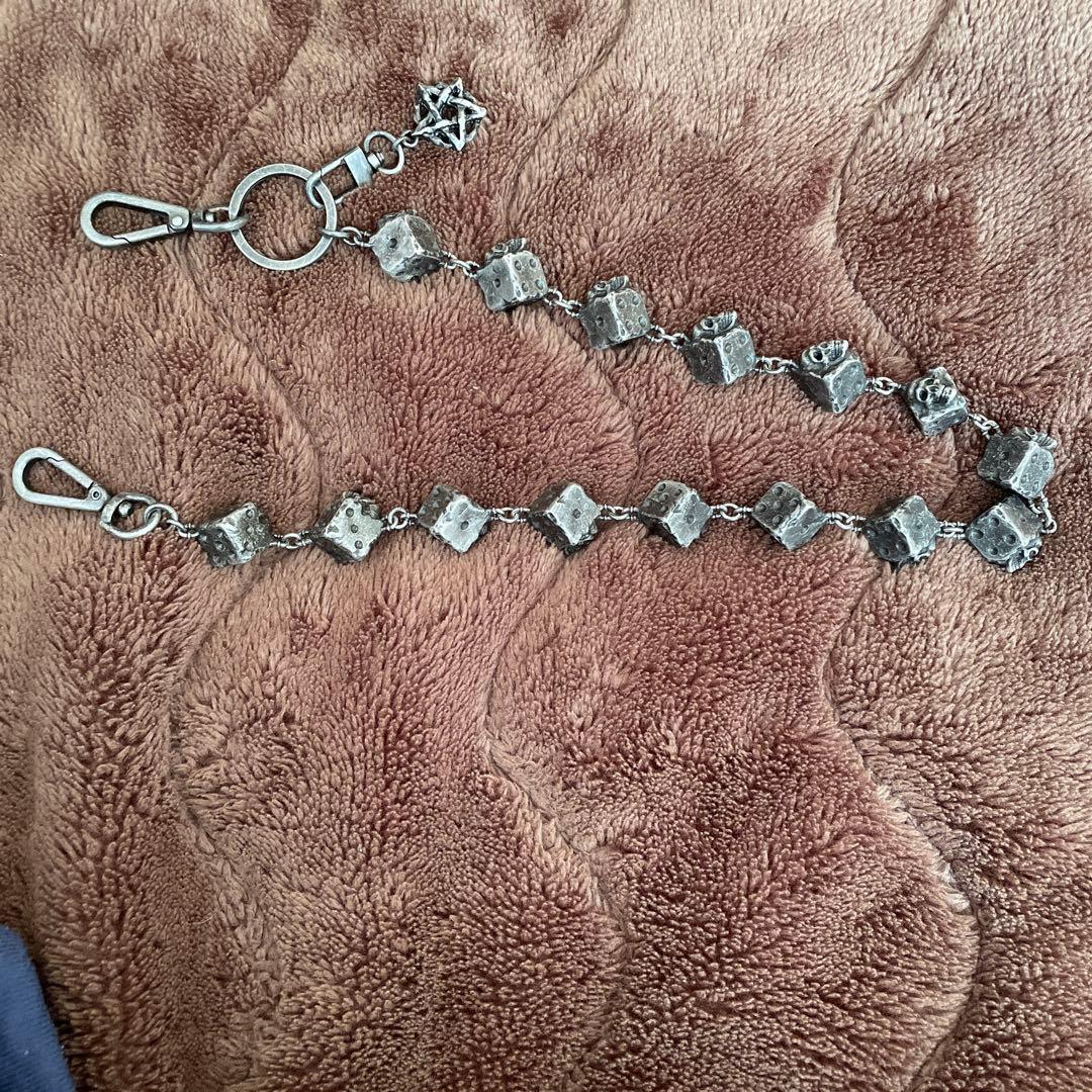 小物 EMOstanceclub SKULL DICE 15 LINK CHAIN