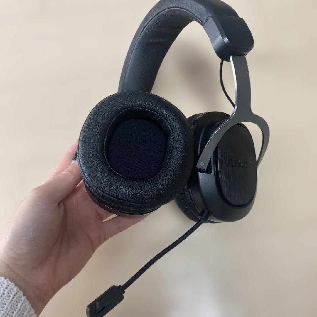 有線 ゲーミングヘッドセット USB接続 マイク付き ブラック