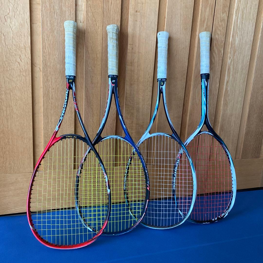 YONEX ソフトテニスラケット4本➕ケース3➕空気入れ