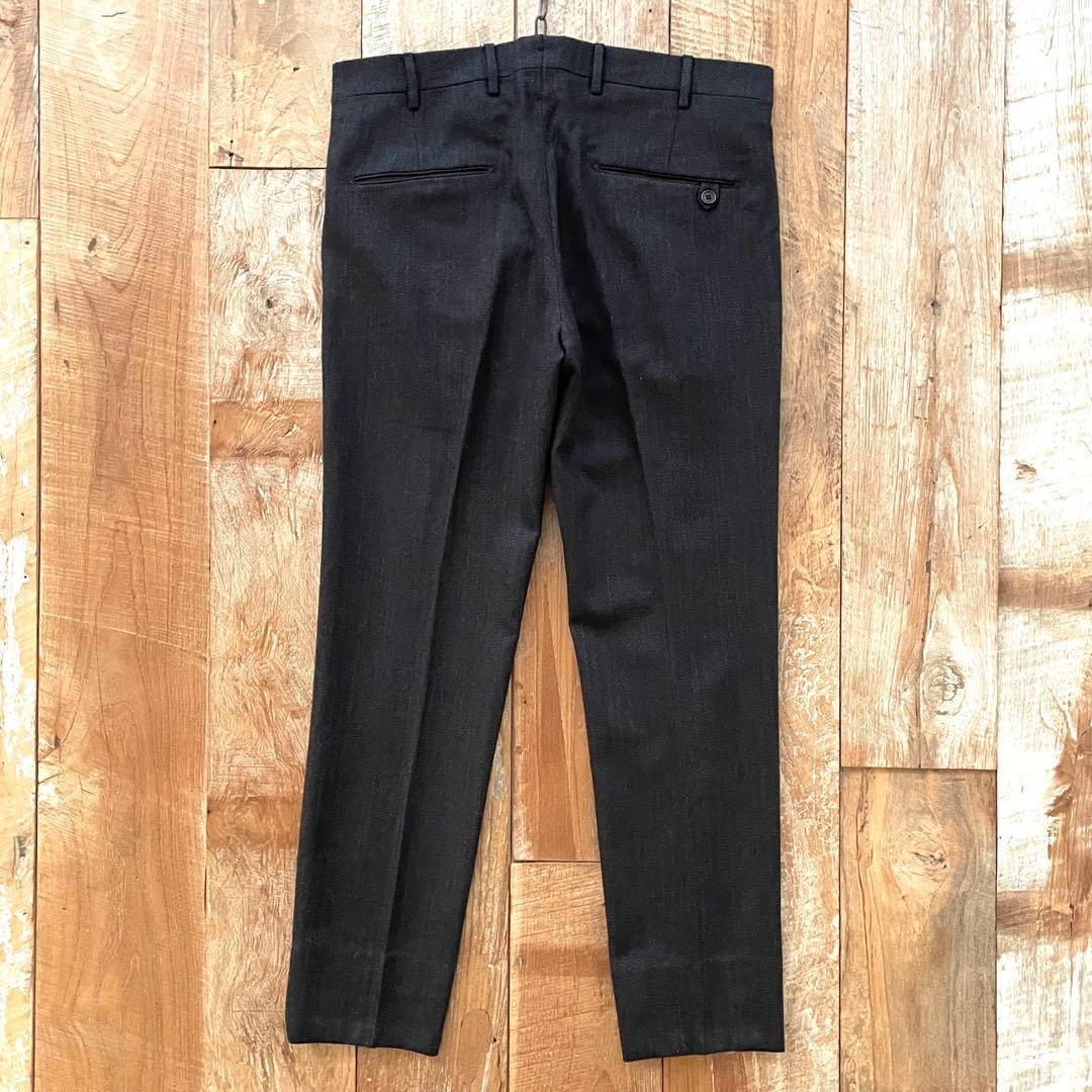【美品】BERWICH piero テーパード ウール スラックス パンツ 46