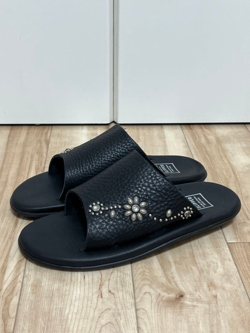 美品  Slipper HTC コラボ レザー サンダル 8