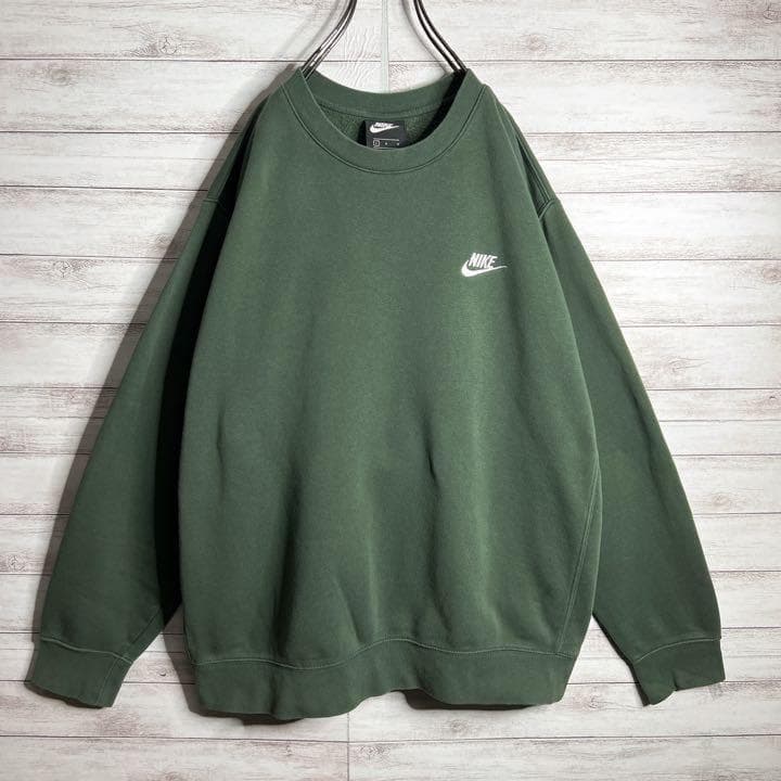 【入手困難!!】ナイキ ✈︎刺繍 ワンポイント ゆるだぼ 裏起毛 肉厚
