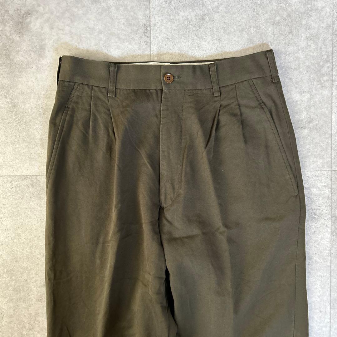 Yohji Yamamoto POUR HOMME スラックス コットンレーヨン