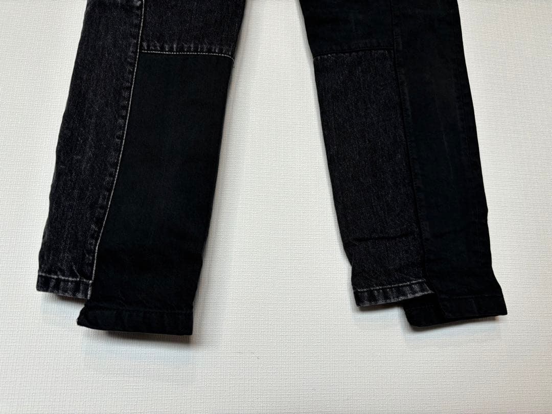 sacai 21-02512M patchwork デニムパンツ